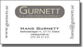 E-maila Gurnett IT & Utbildningskonsult